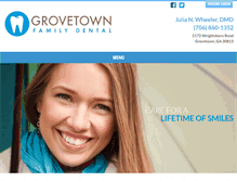 Tablet Screenshot of grovetowndental.com